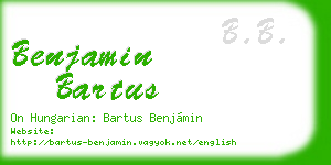 benjamin bartus business card